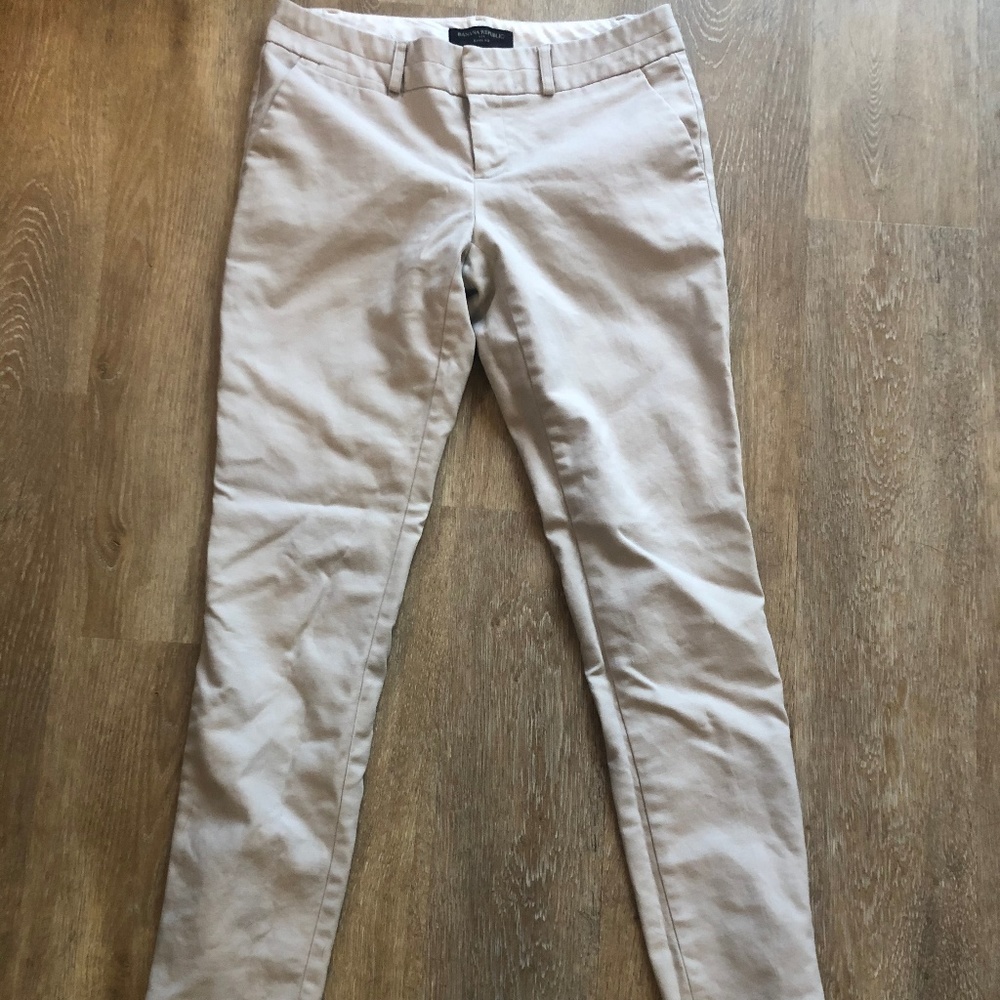 Skinny Ankle Tan Dress Pants